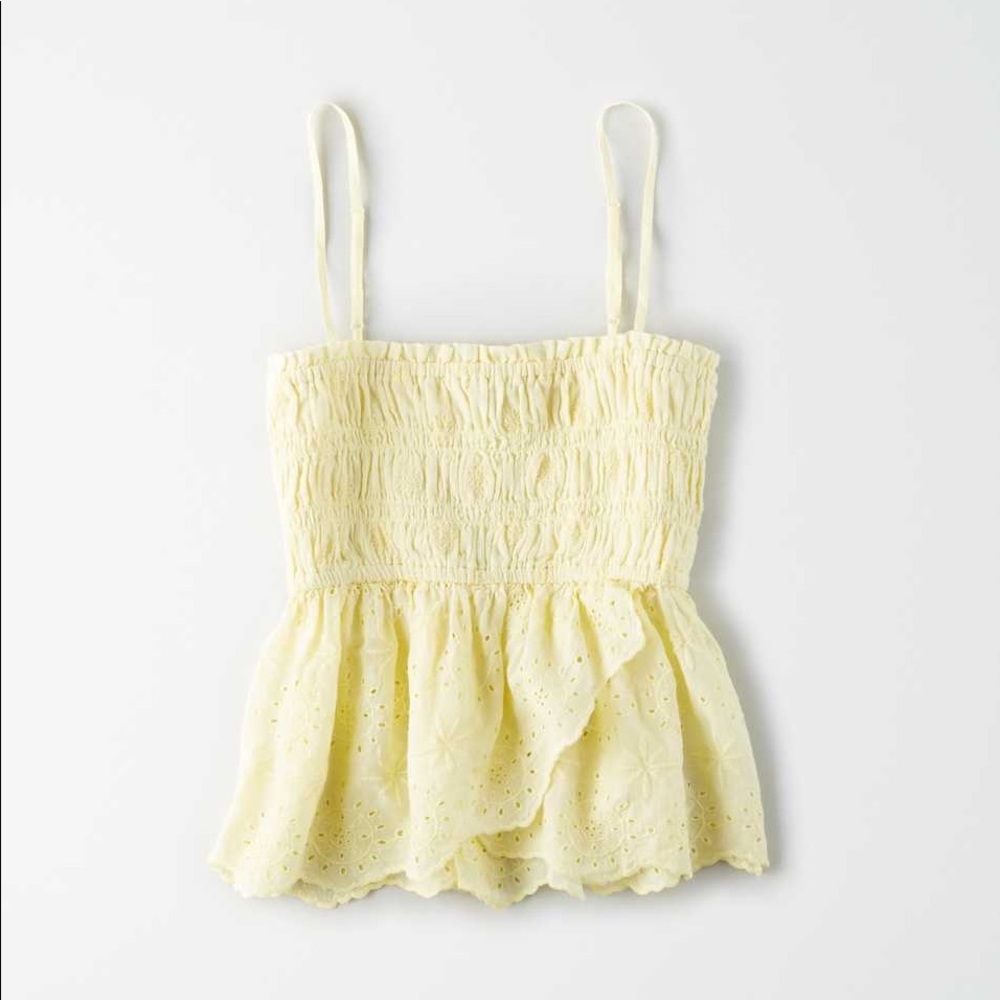 Yellow American Eagle Tank Top